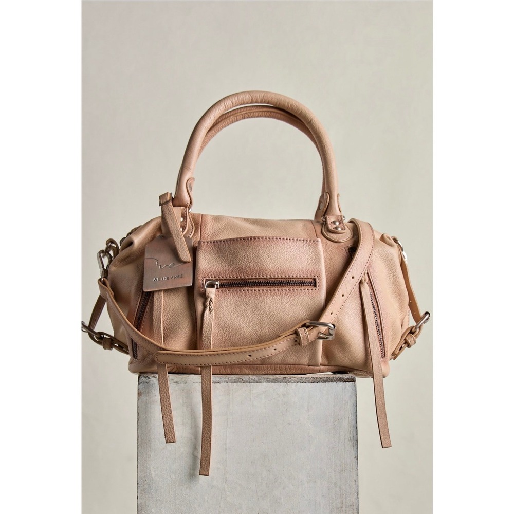 Iconic We The Free by Free People Baby Emerson Tote Bag Dove Grey Rare NEW NWT